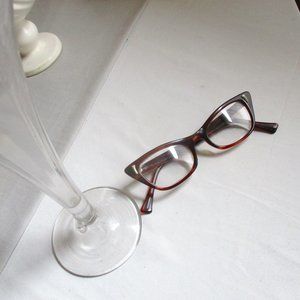 Vintage Tortoise Shell Women's Cateye Eyeglasses 50's 60's Cool Look!!!